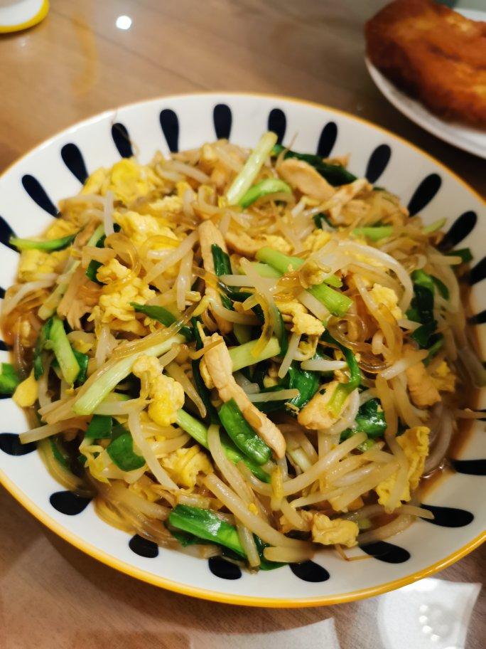 【家常炒合菜的做法】