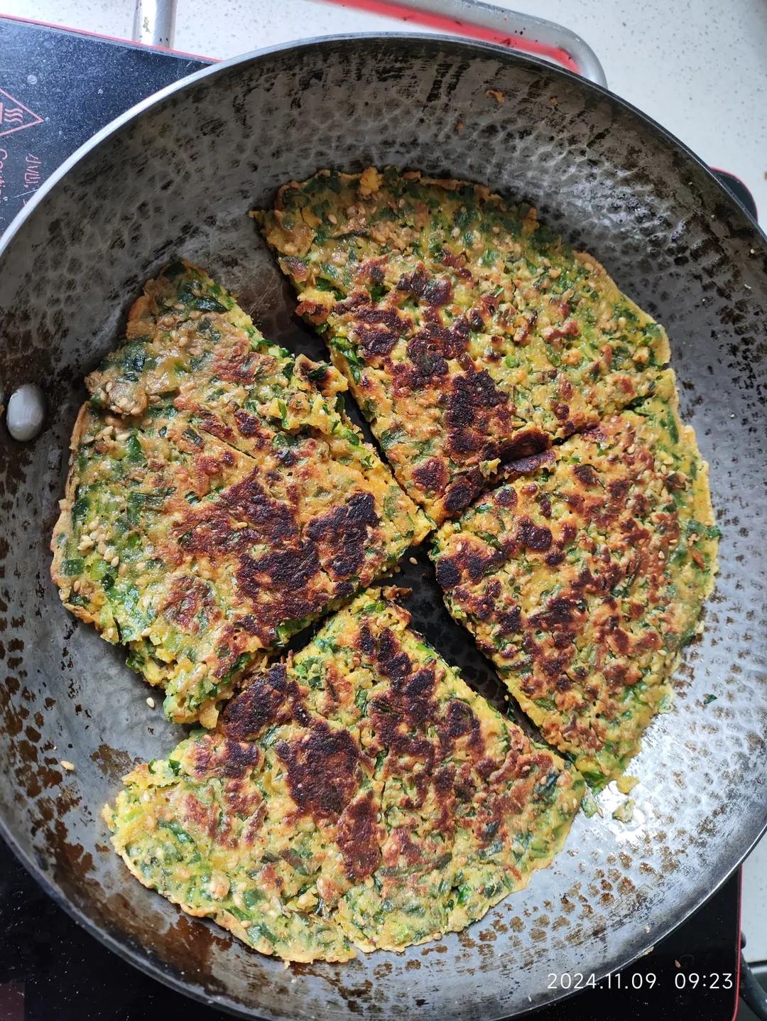 韭菜鸡蛋饼
