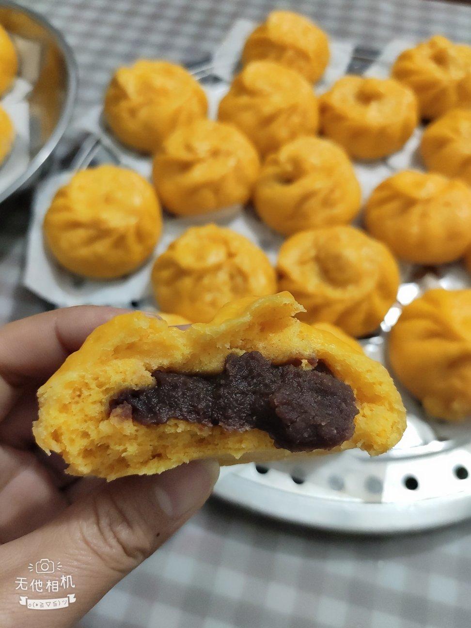 南瓜豆沙包