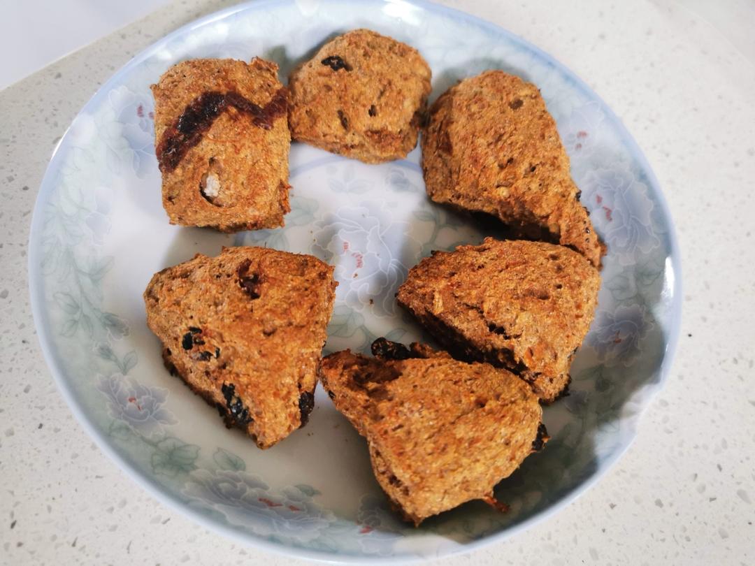 减脂|无油无糖‼️仅63卡🎃全麦南瓜司康