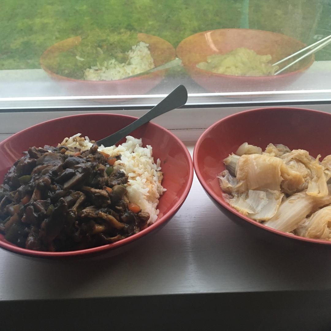 黑胡椒杏鲍菇牛肉粒