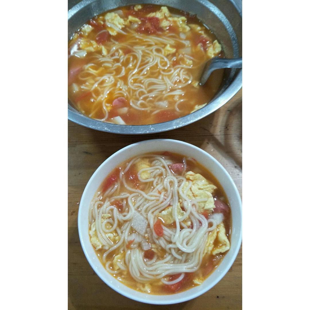 超级入味好吃的番茄鸡蛋面