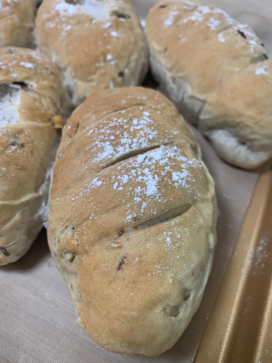 核桃蔓越莓软欧包