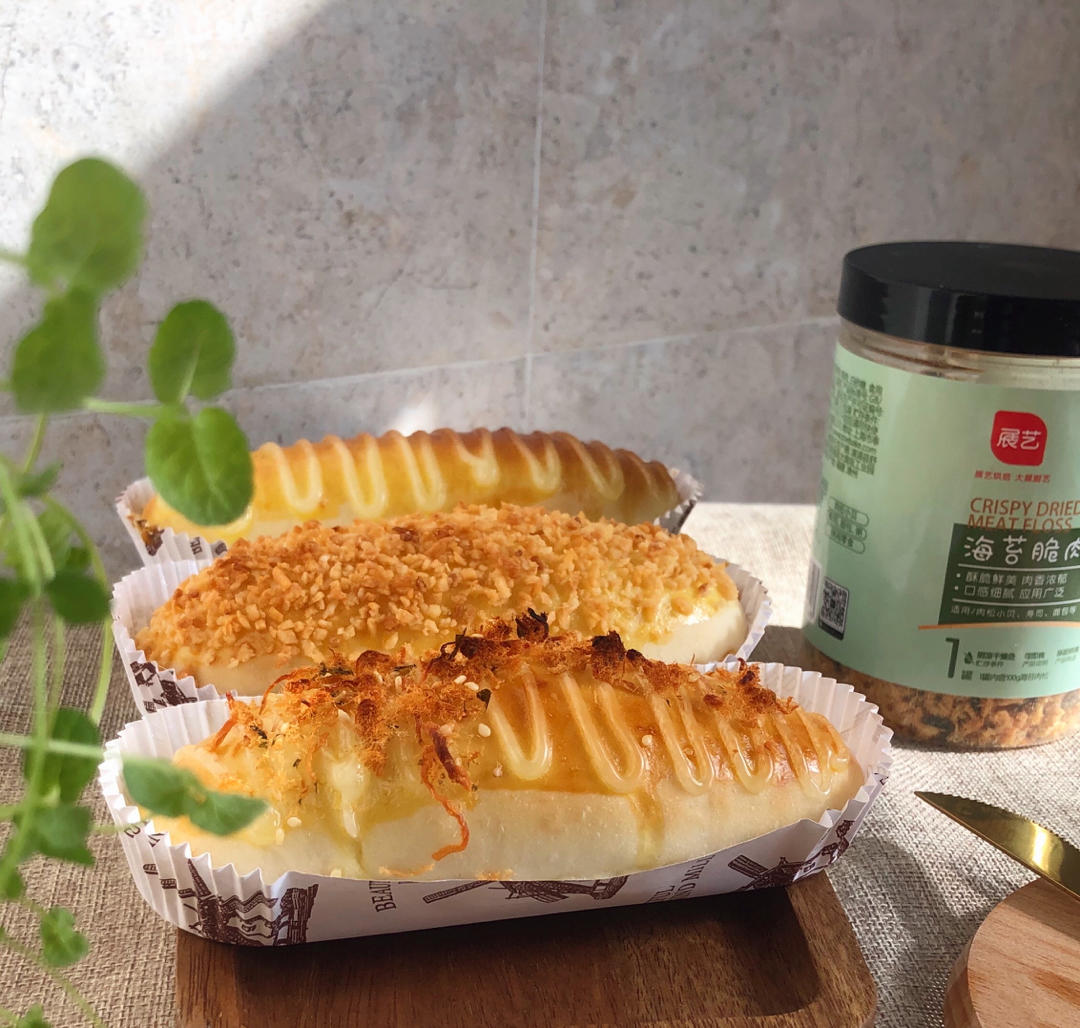 香葱火腿肉松面包