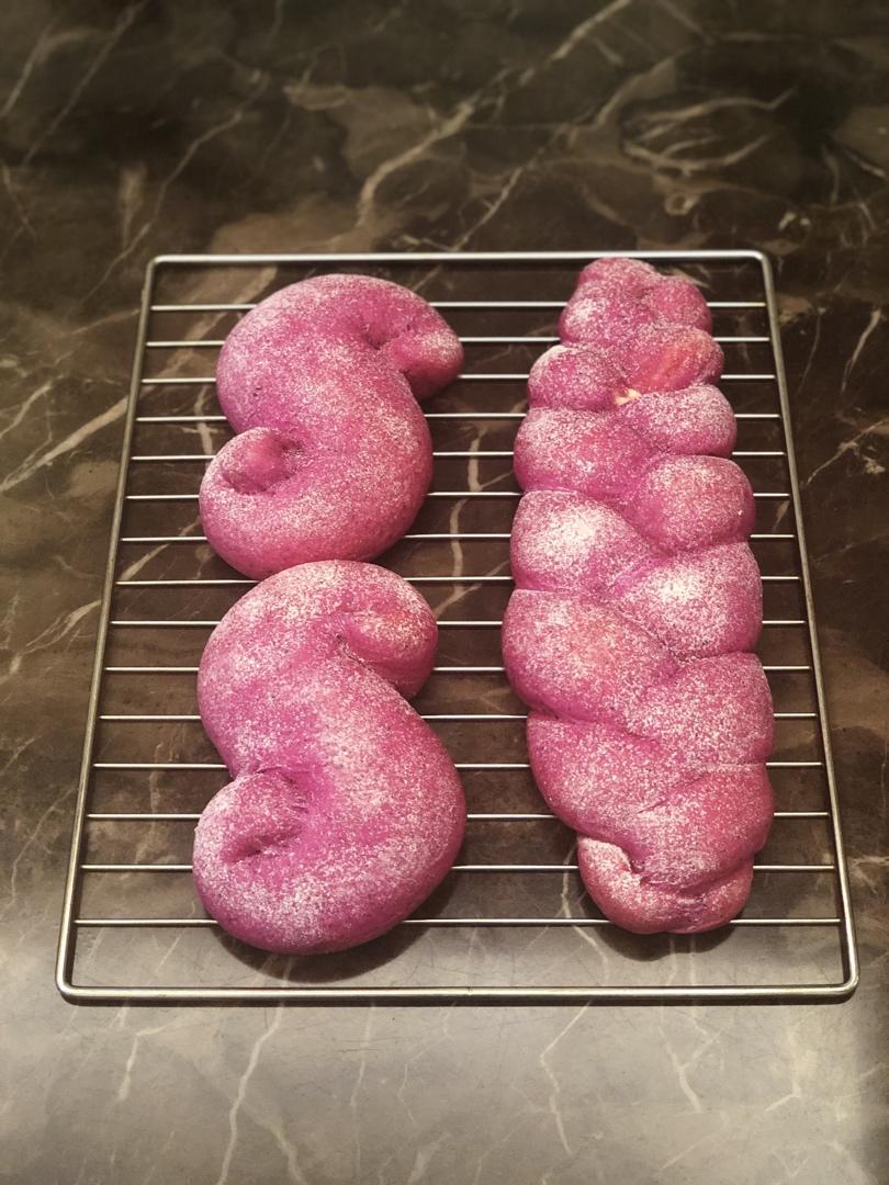芝士火龙果面包（无色素）