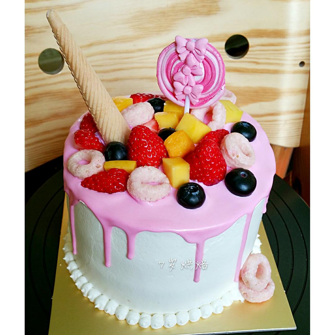 简单快手又美丽的芝士淋面