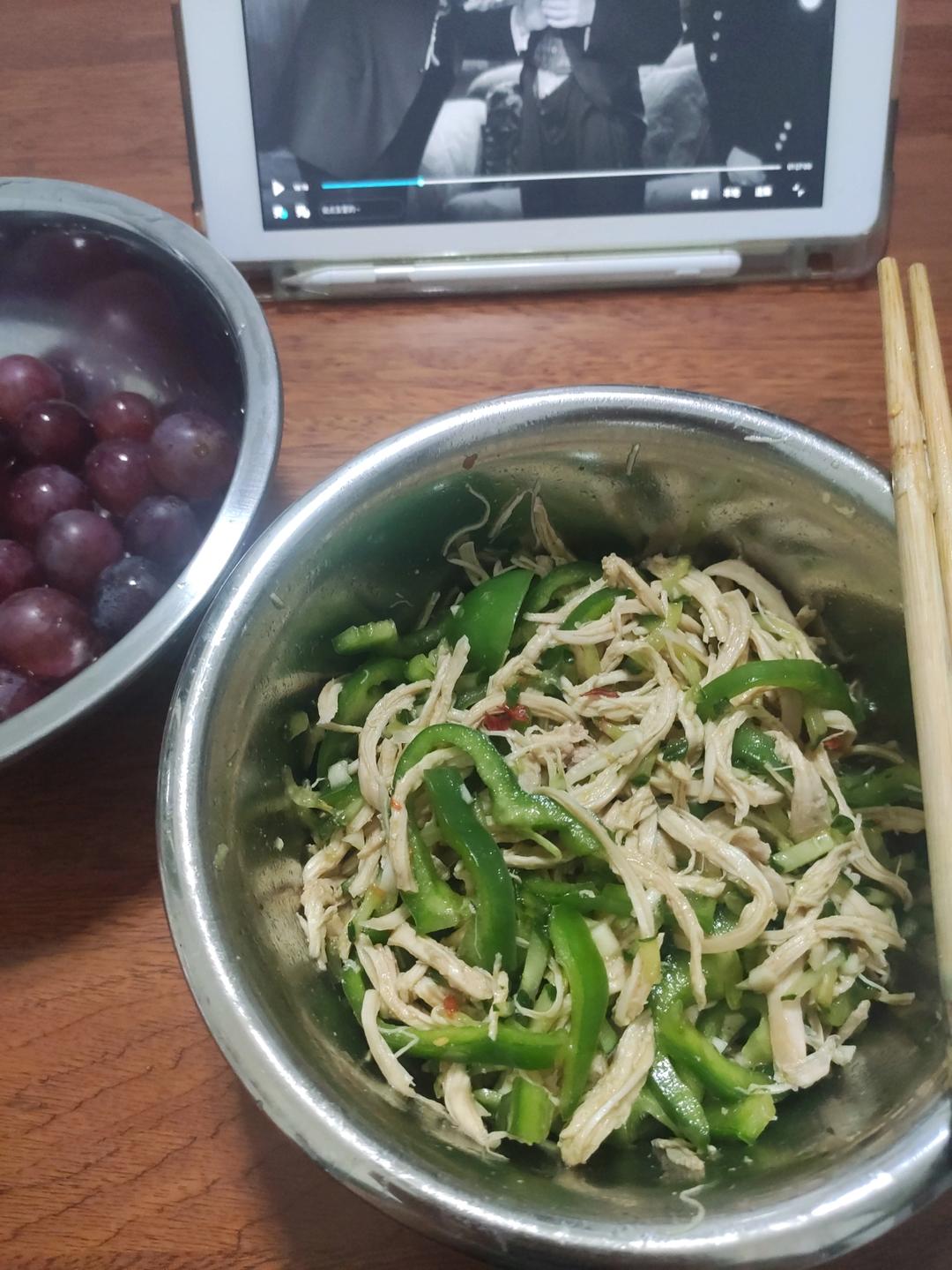 鸡胸肉这样做巨好吃❗️凉拌鸡丝😋低脂高蛋白