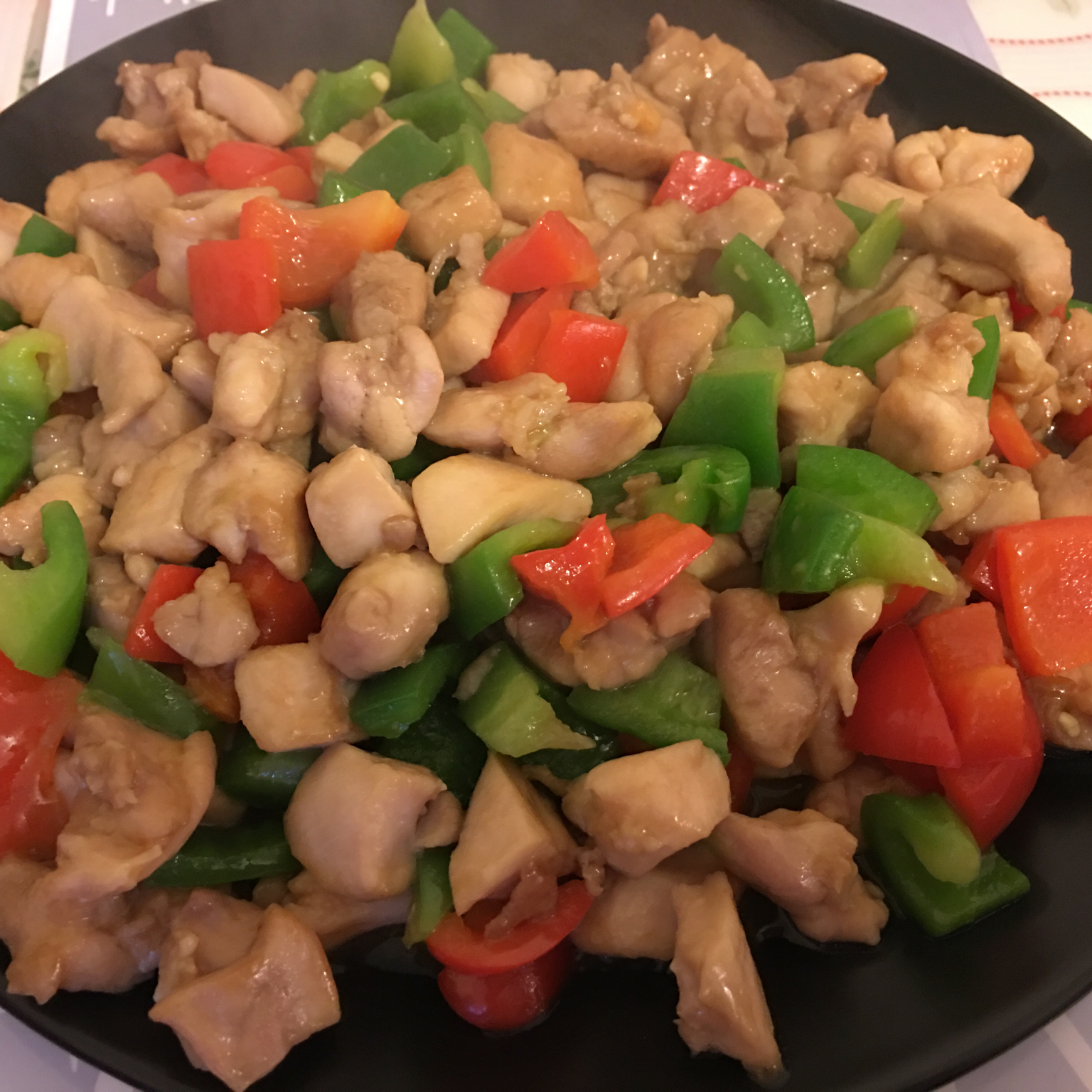 青椒炒鸡腿肉（大厨级别）