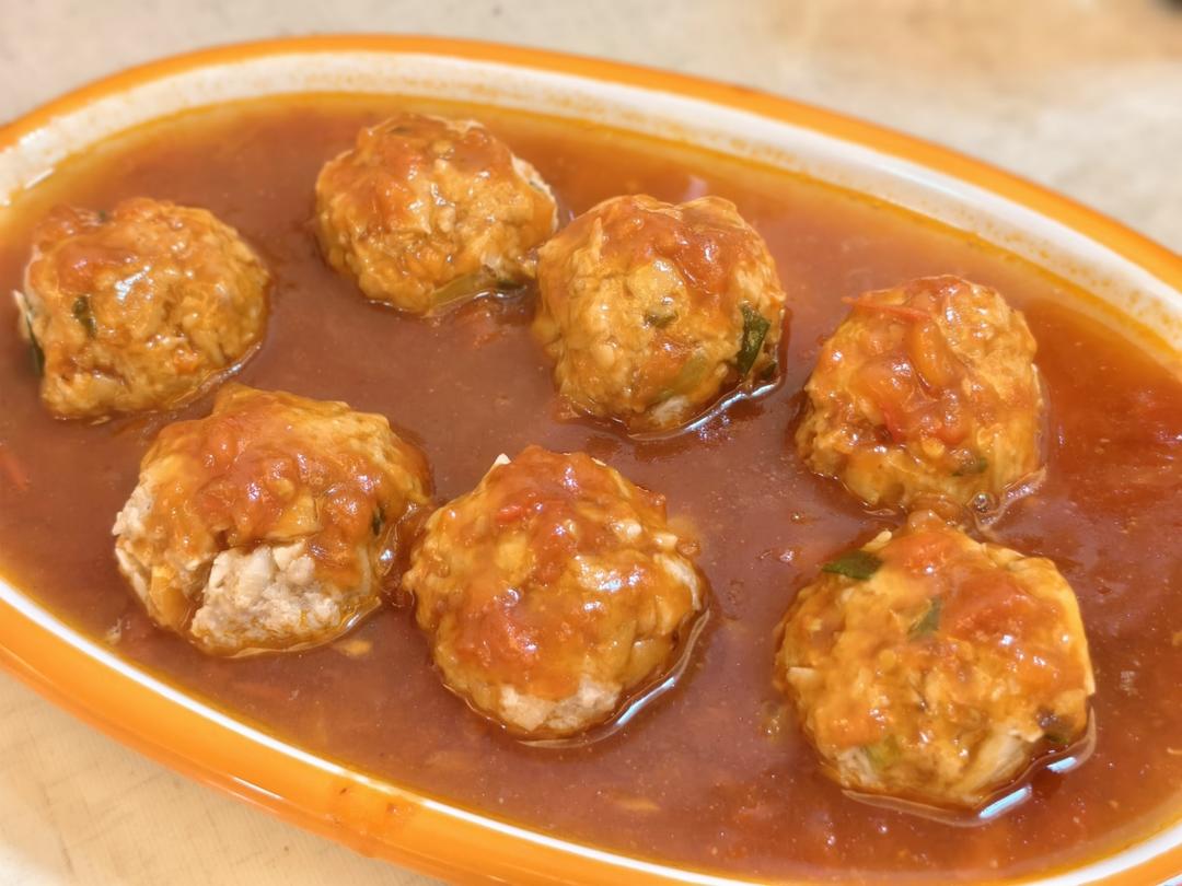 清蒸藕丁肉丸子