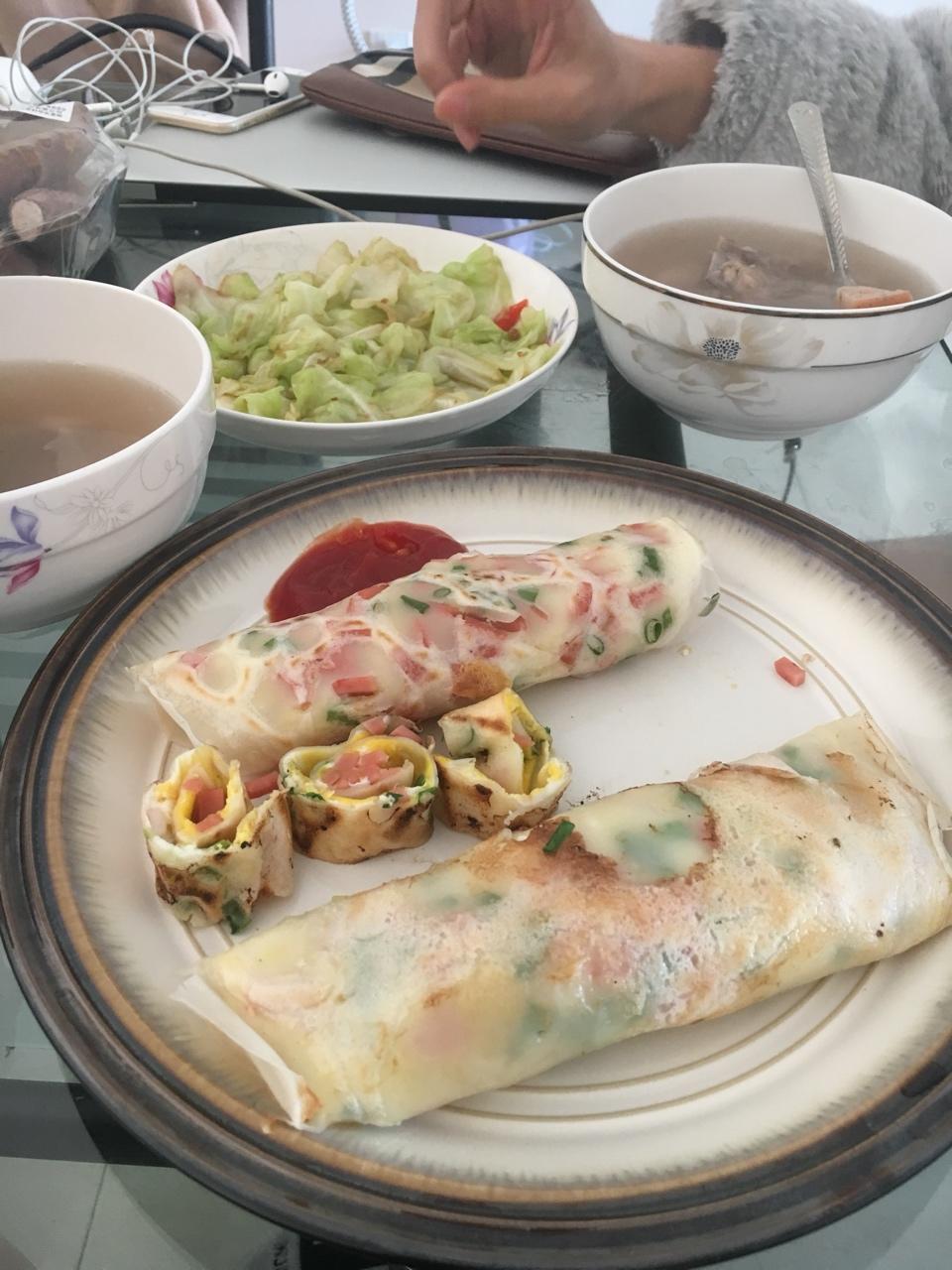 早餐鸡蛋煎饼