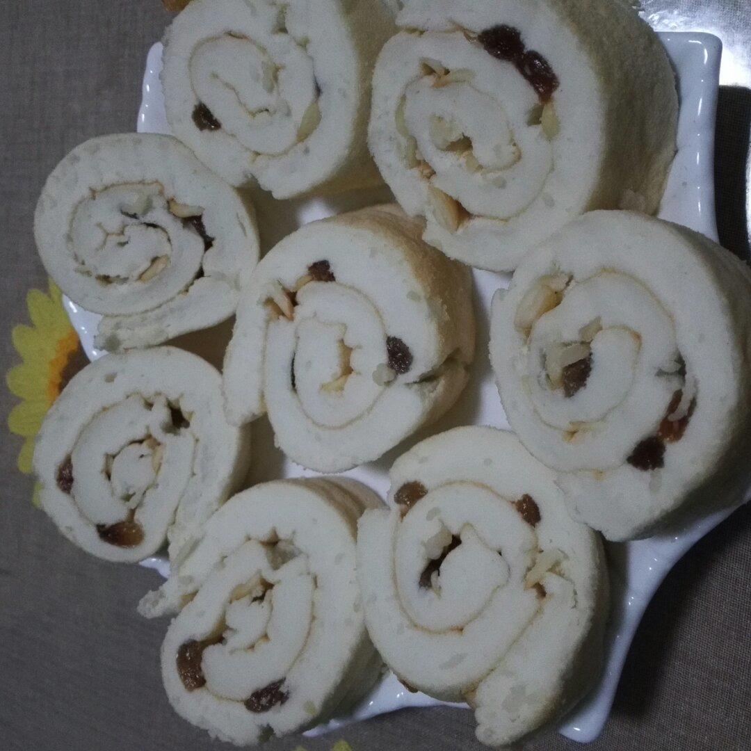 （无油低糖）奶香蛋白蛋糕卷