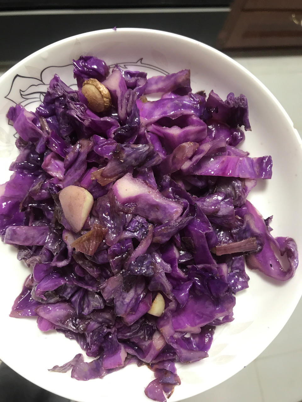 清炒香脆紫甘蓝