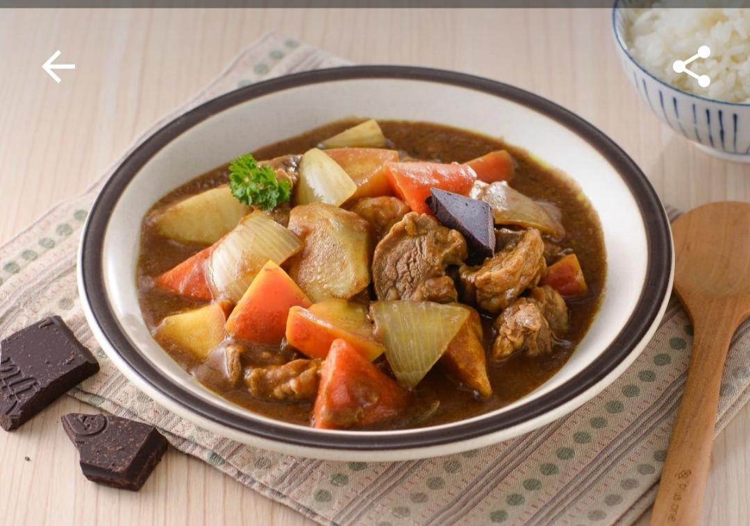 日式可可苹果牛肉咖喱，幸福便当菜