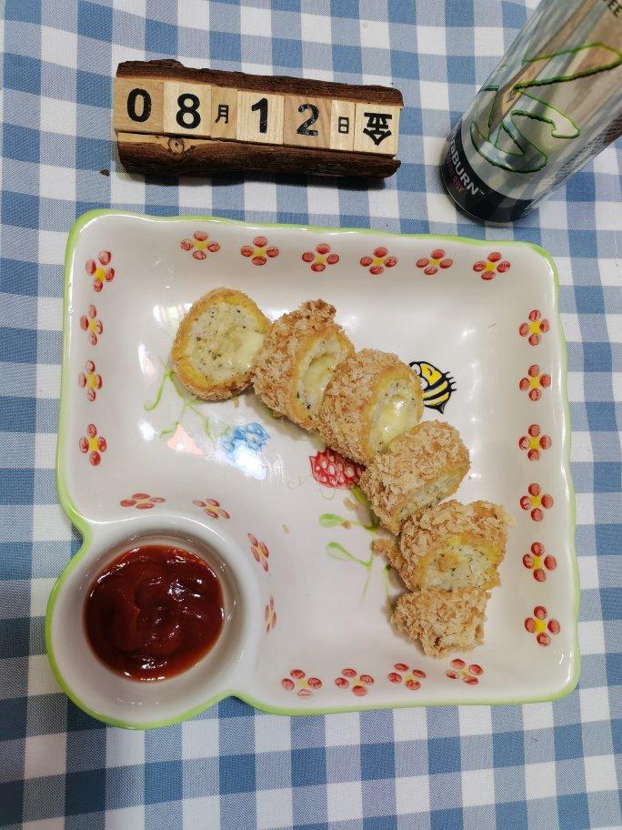 爆浆芝士鸡肉卷