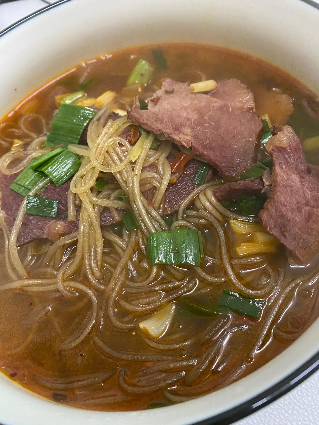 快手版麻辣牛肉粉丝汤