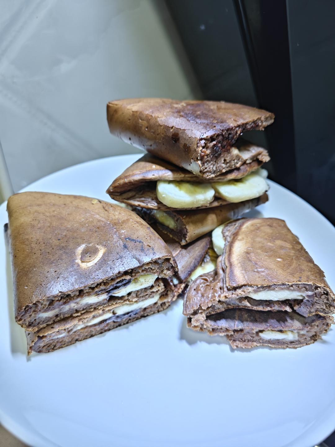 巧克力香蕉厚松饼🍌l甜品控和小孩的最爱