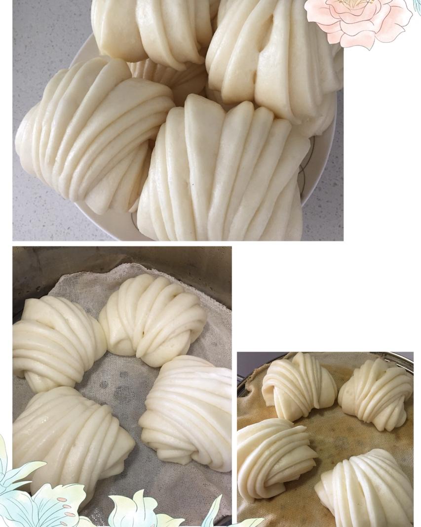 造型漂亮做法超简单的，花卷馒头