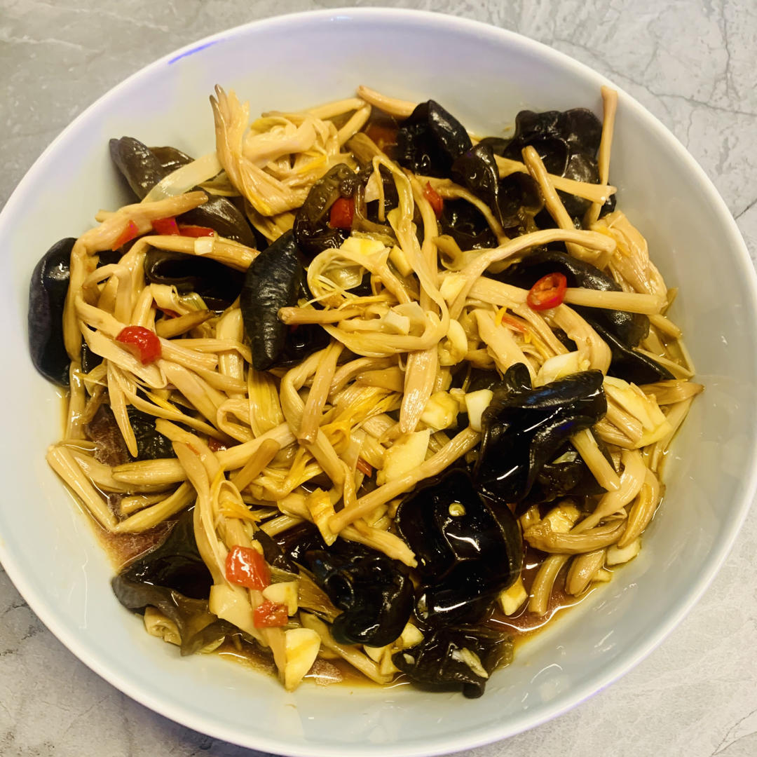 凉拌木耳黄花菜（鲜）