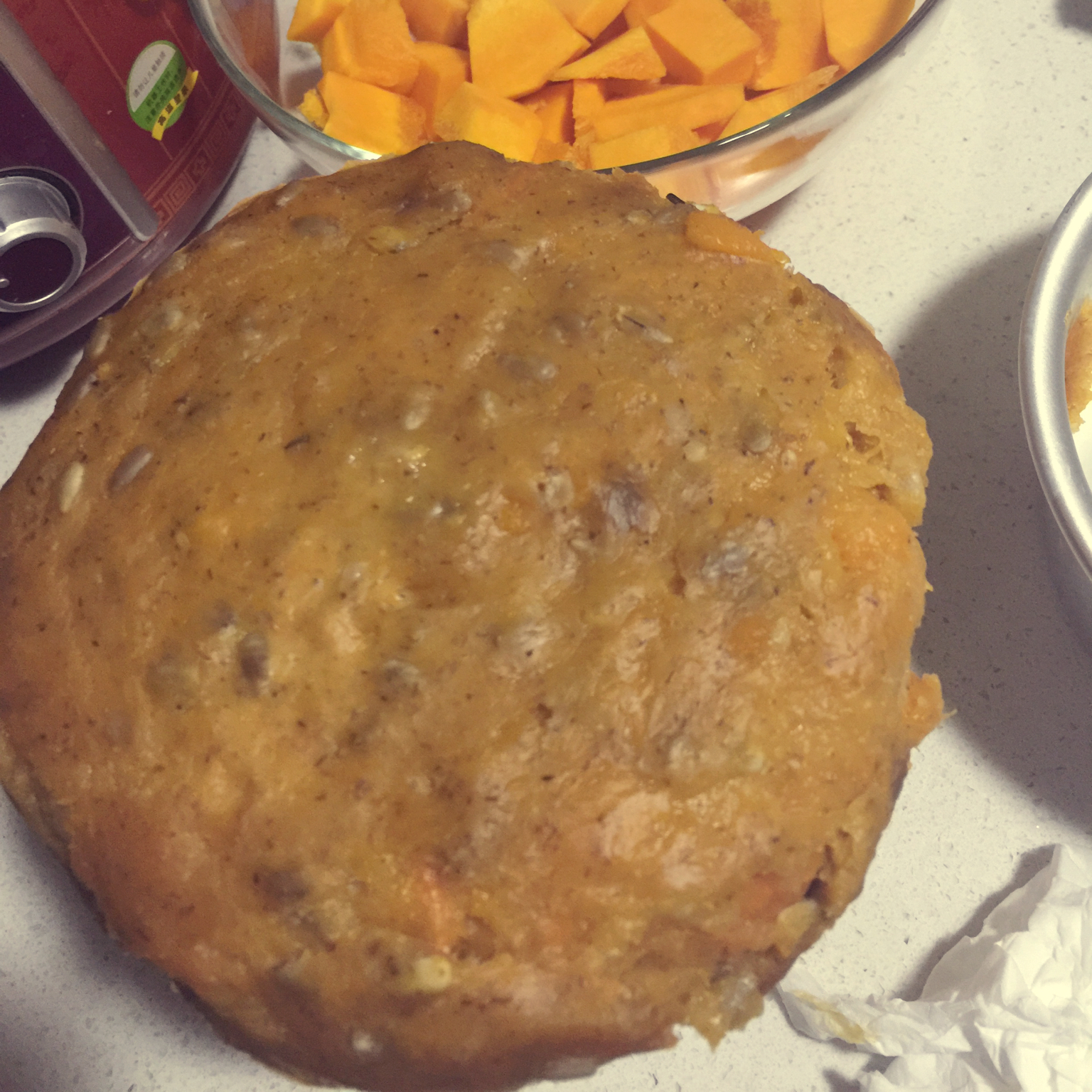 全麦南瓜糕 (Wholewheat Pumpkin Cake）
