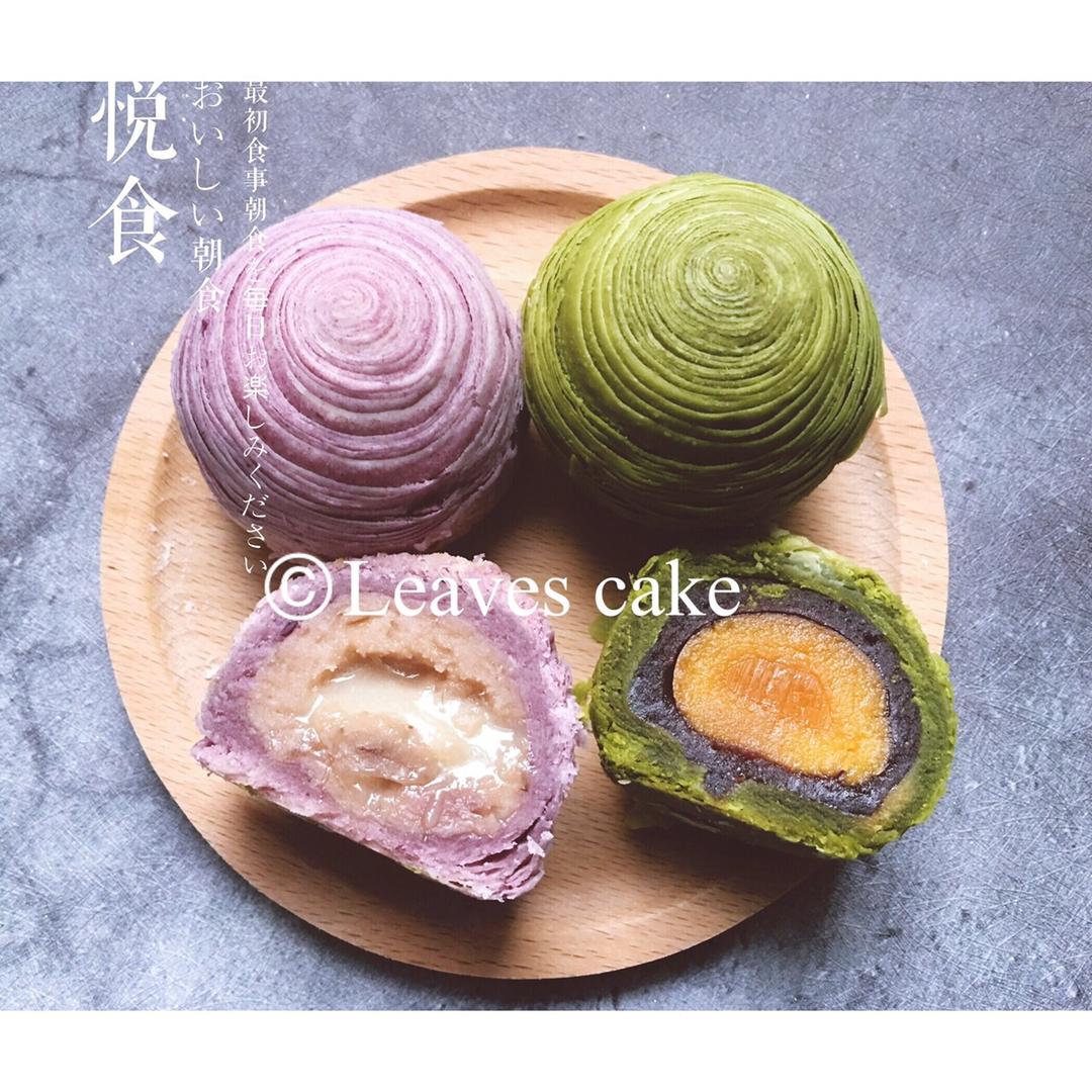 千层彩色蛋黄酥