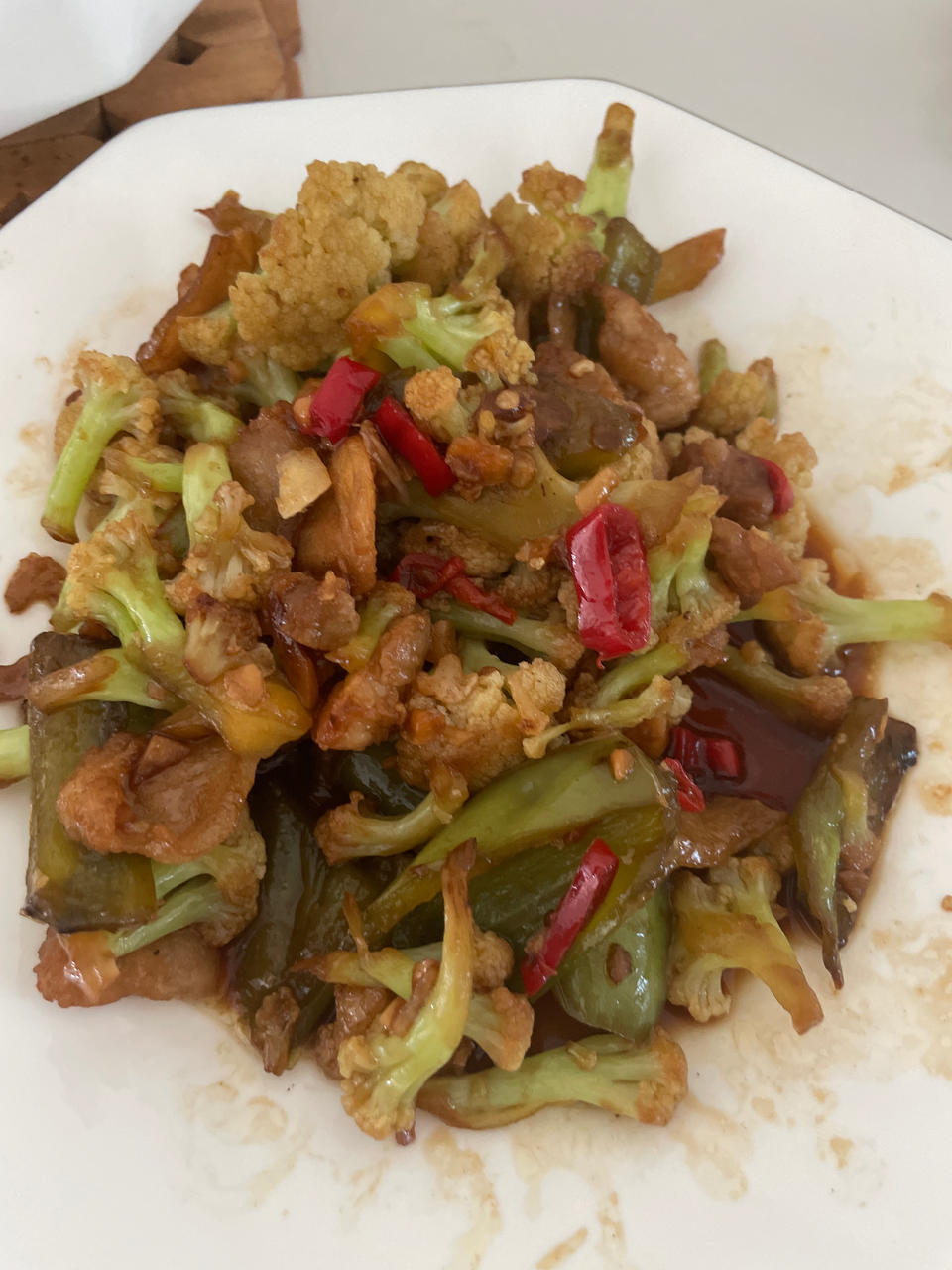 和饭店一个味道的干锅花菜