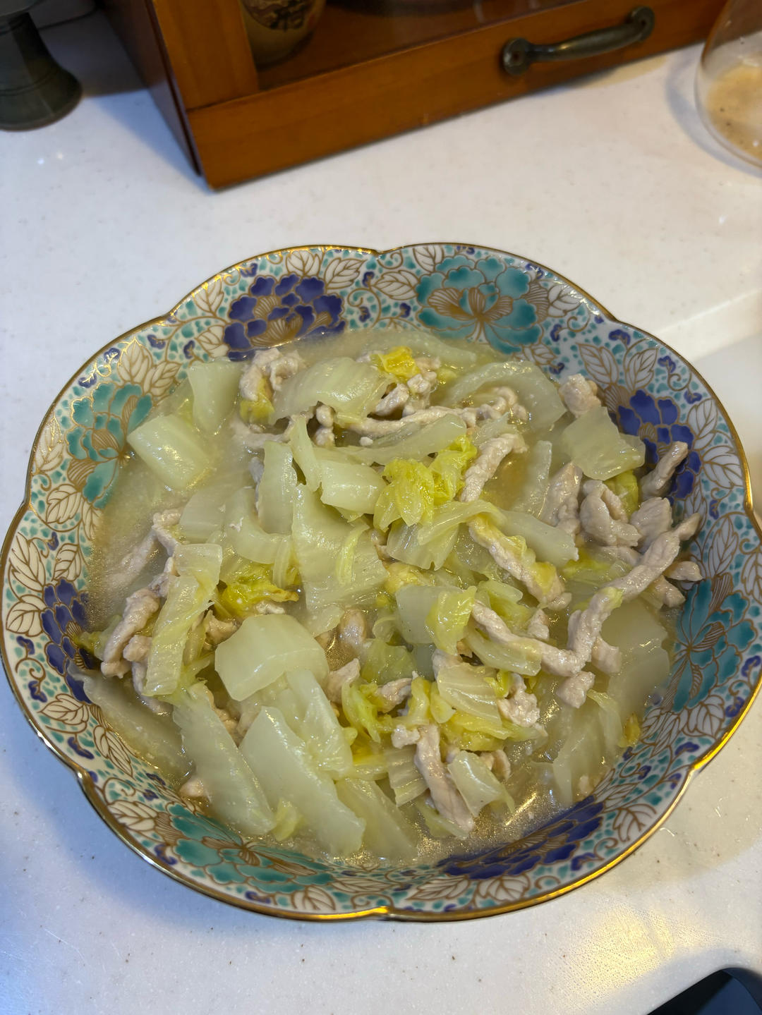 白菜烂糊肉丝