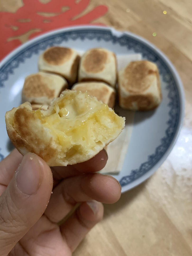 网红爆浆香芋紫薯仙豆糕，只需一口平底锅