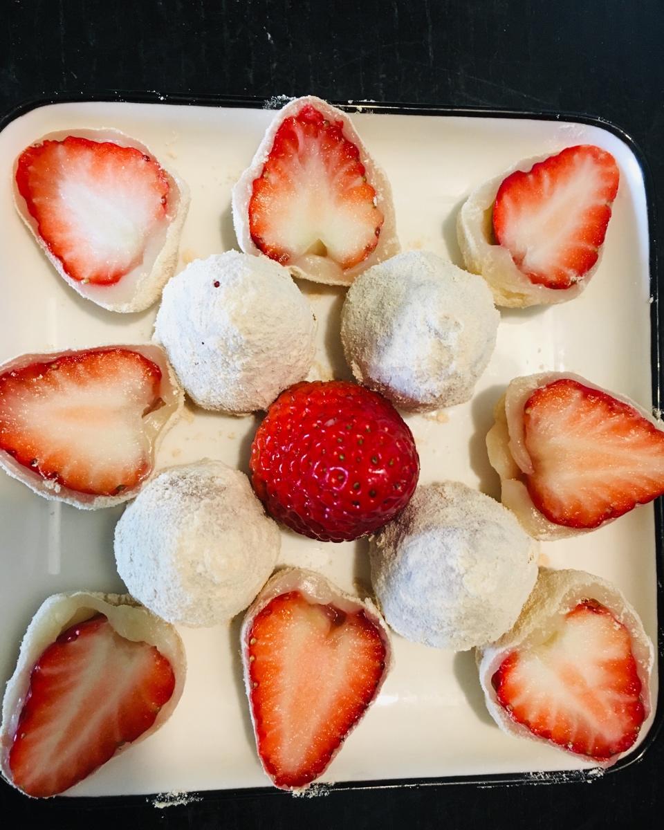 糯叽叽的草莓大福（超简单）