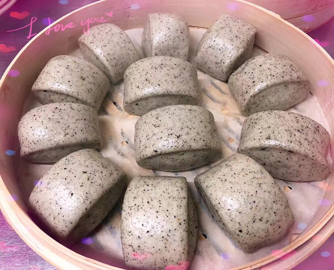 黑芝麻馒头之粗粮馒头2
