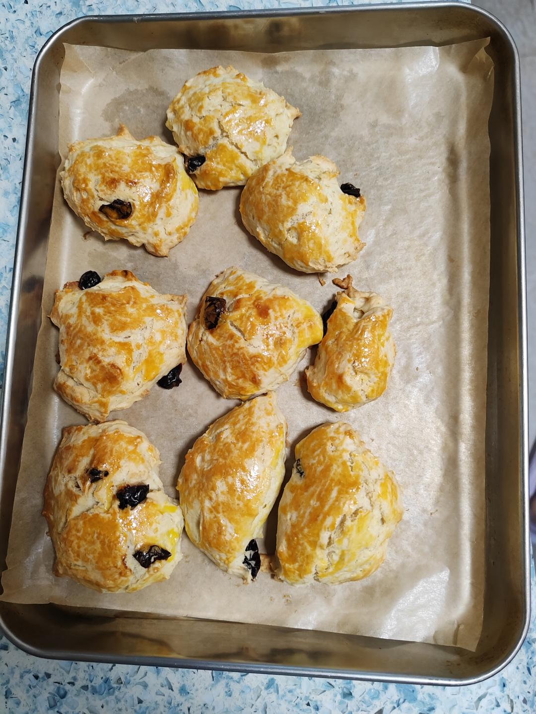 懒人减肥版蔓越莓小司康