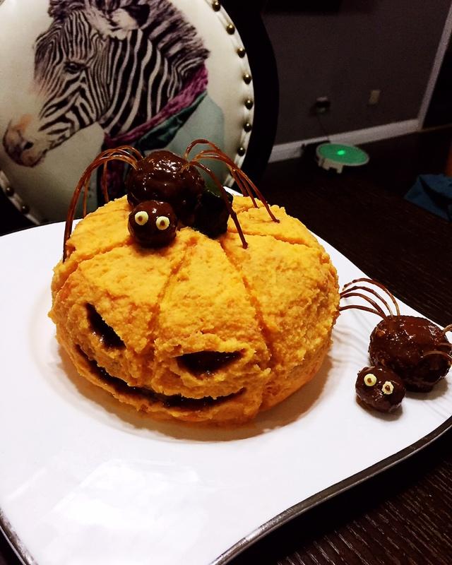 ice1622做的万圣节——南瓜造型蛋糕