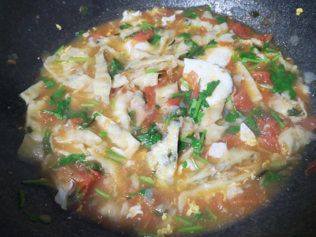 西红柿鸡蛋烩饼