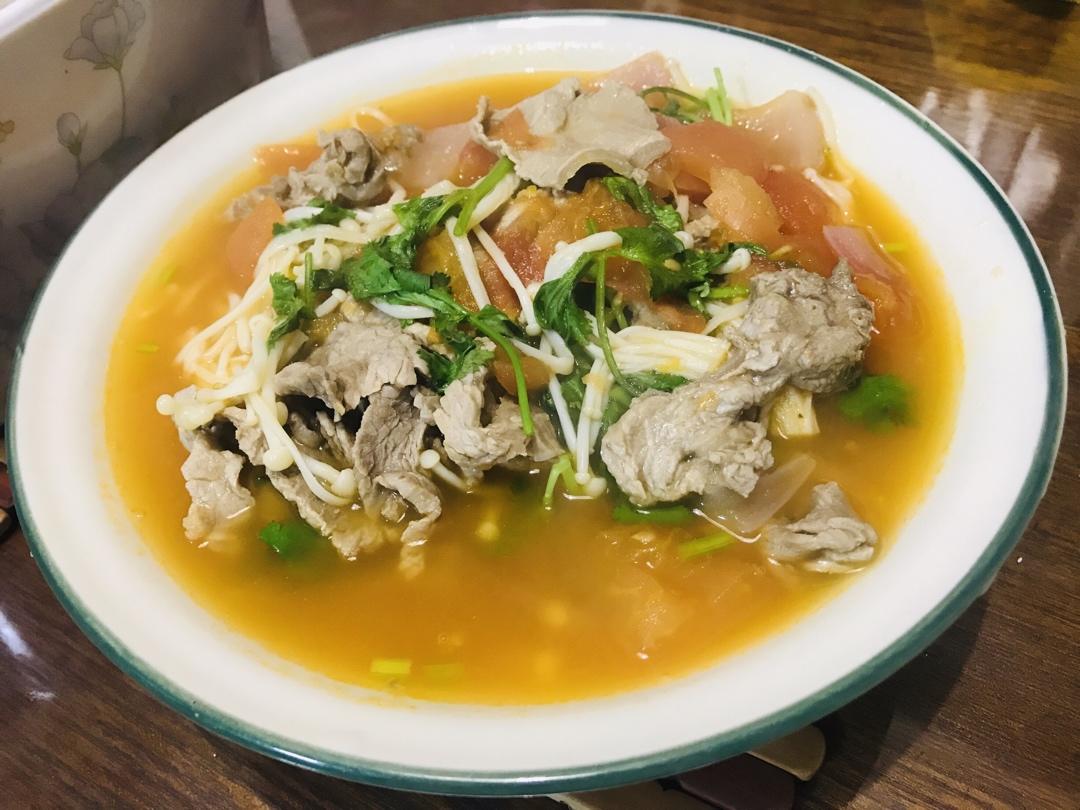 番茄肥牛金针菇