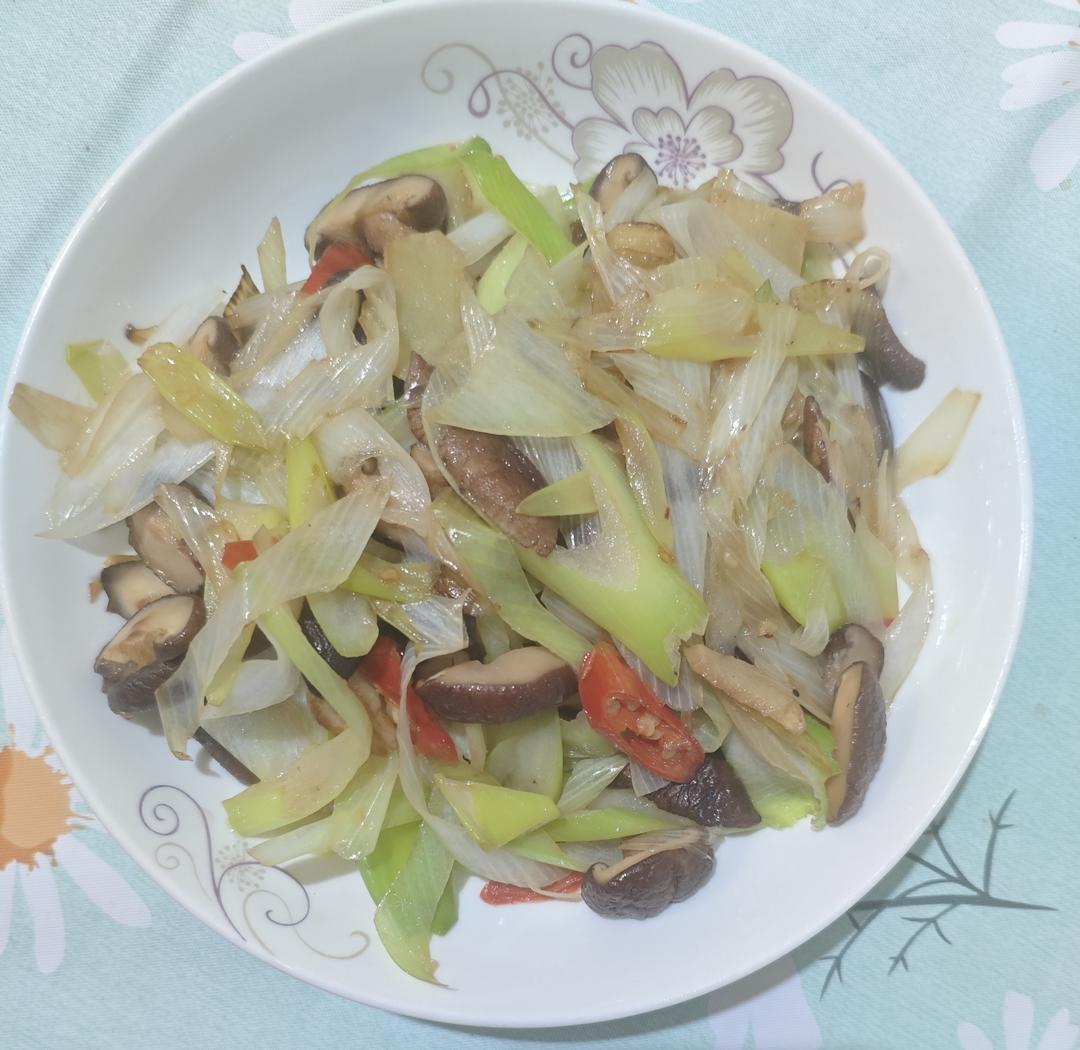 香菇炒大葱