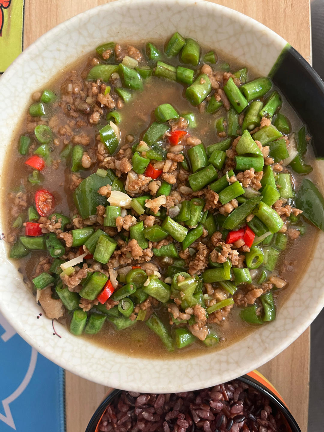 超简单的下饭菜🔥肉末豆角，好吃到流泪