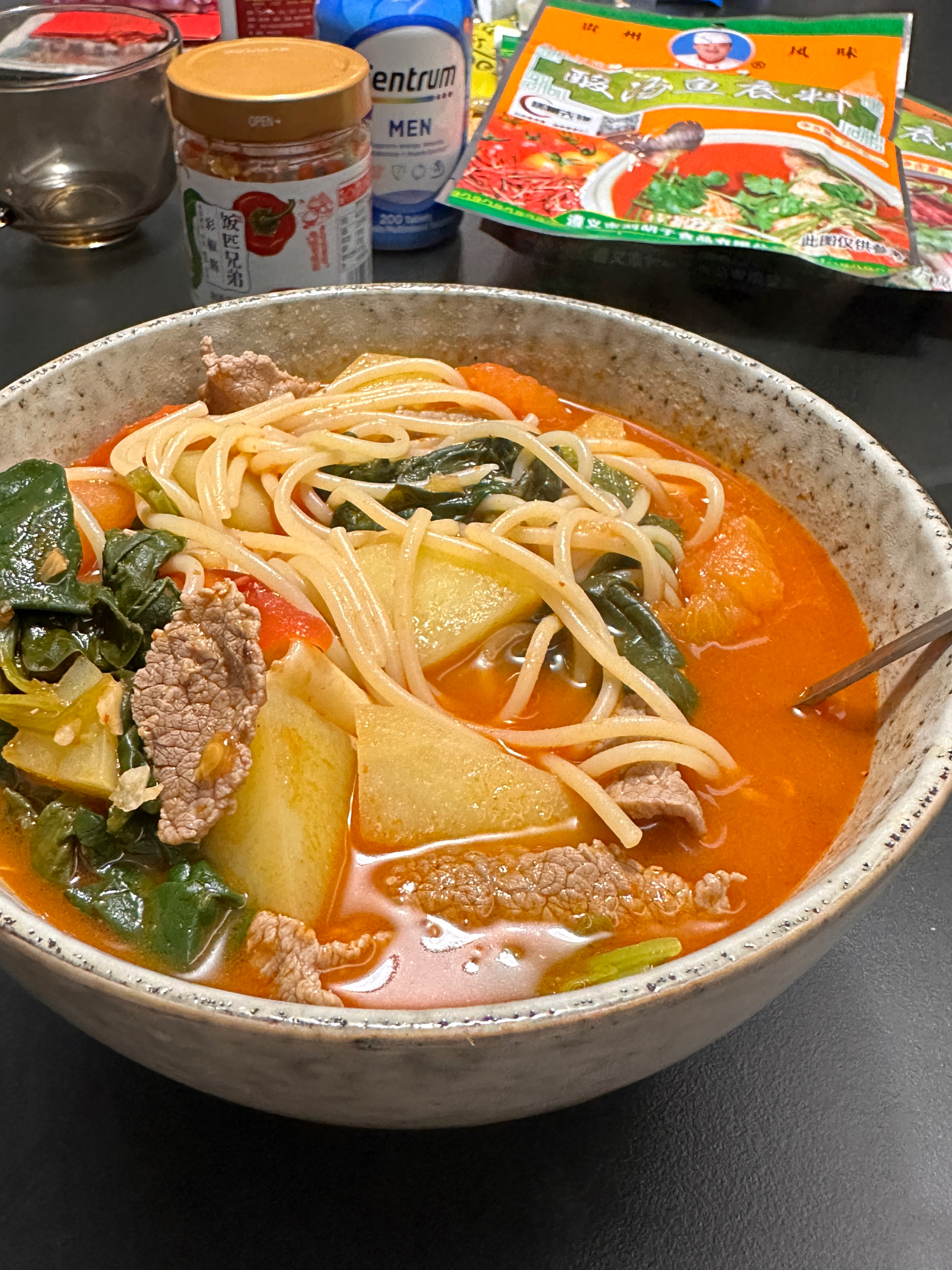 贵州酸汤小锅米线（减脂版）