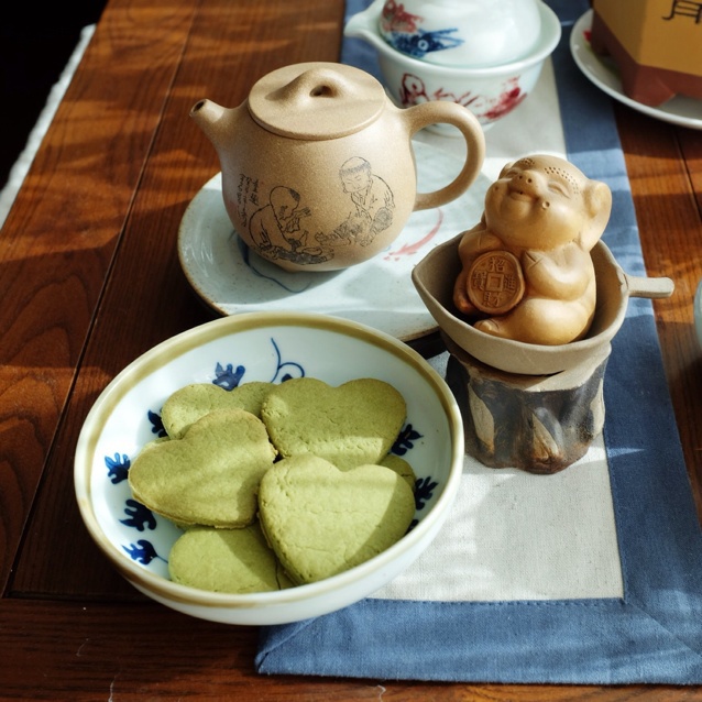 心形抹茶饼干