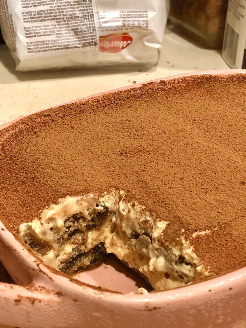 在欧洲学会的经典版提拉米苏