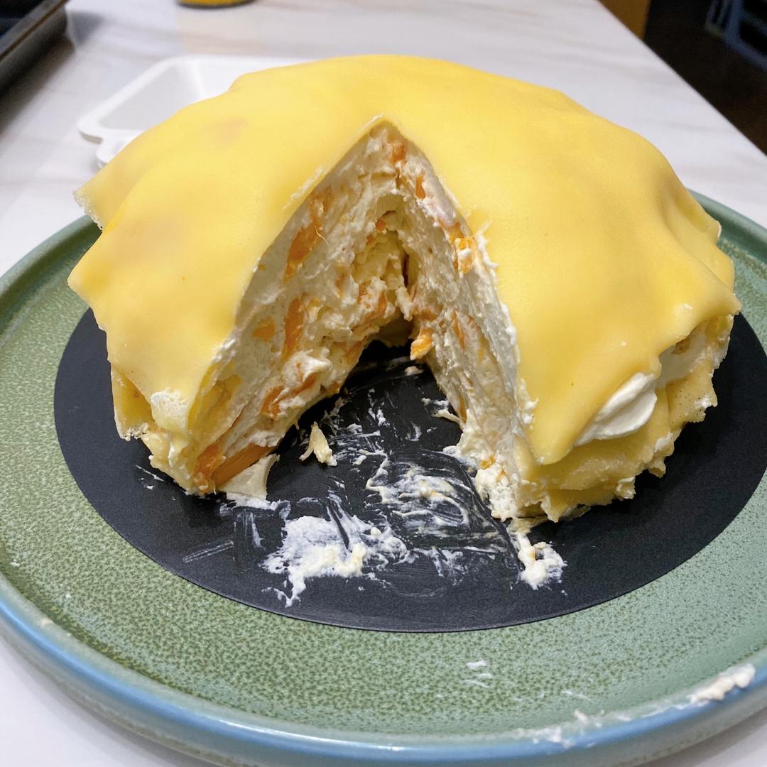 零基础做芒果千层蛋糕（8寸）