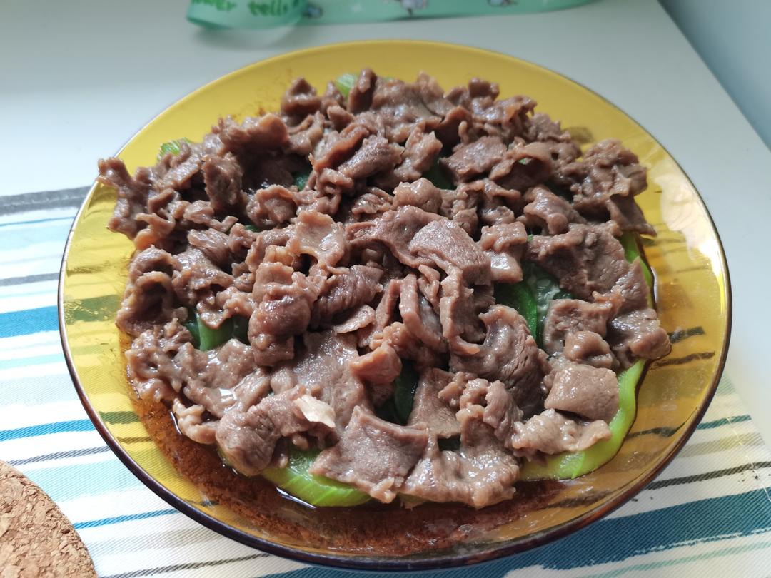 夏日清爽不油腻—丝瓜蒸肉片