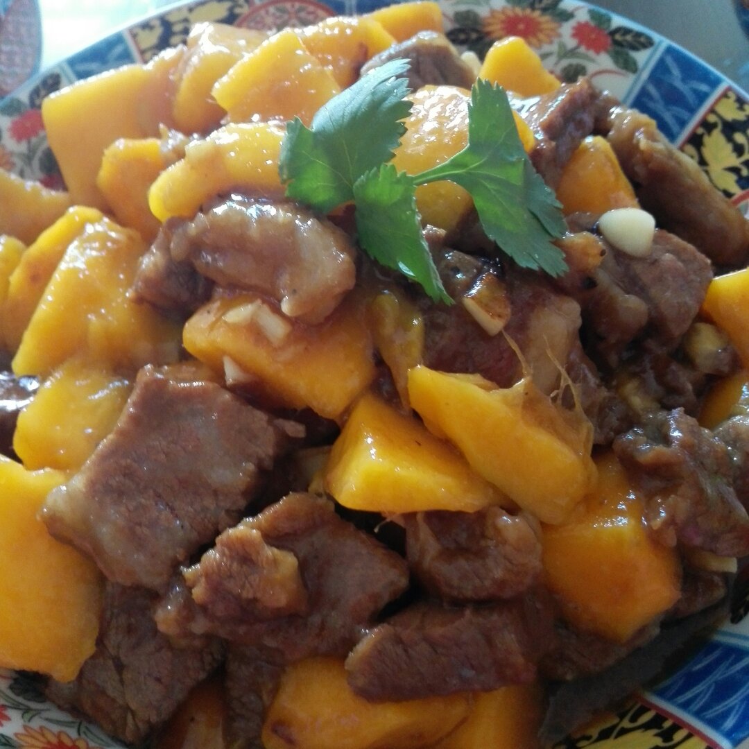 芒果牛肉粒