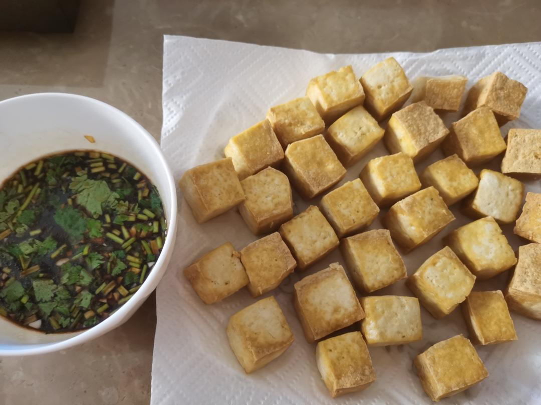 一定要试！空气炸锅炸豆腐！