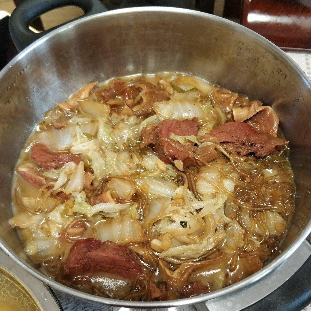 牛肉白菜炖粉条