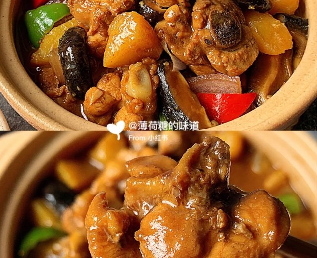 香菇土豆黄焖鸡