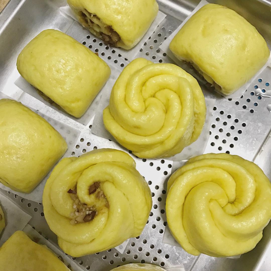 南瓜玫瑰花馒头