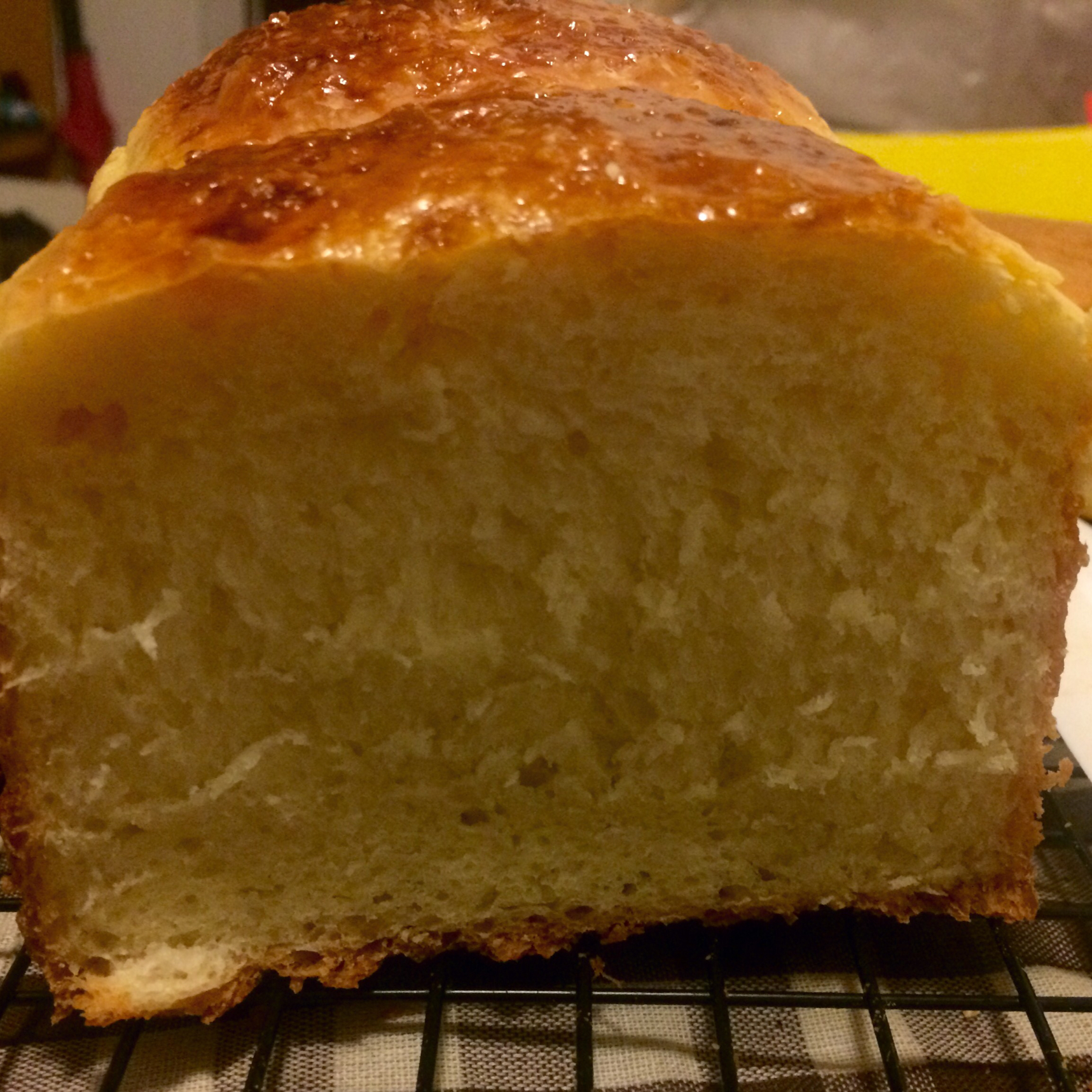 西起06dian做的椰汁吐司(无油一次发酵)椰汁吐司(无油一次发酵)面包