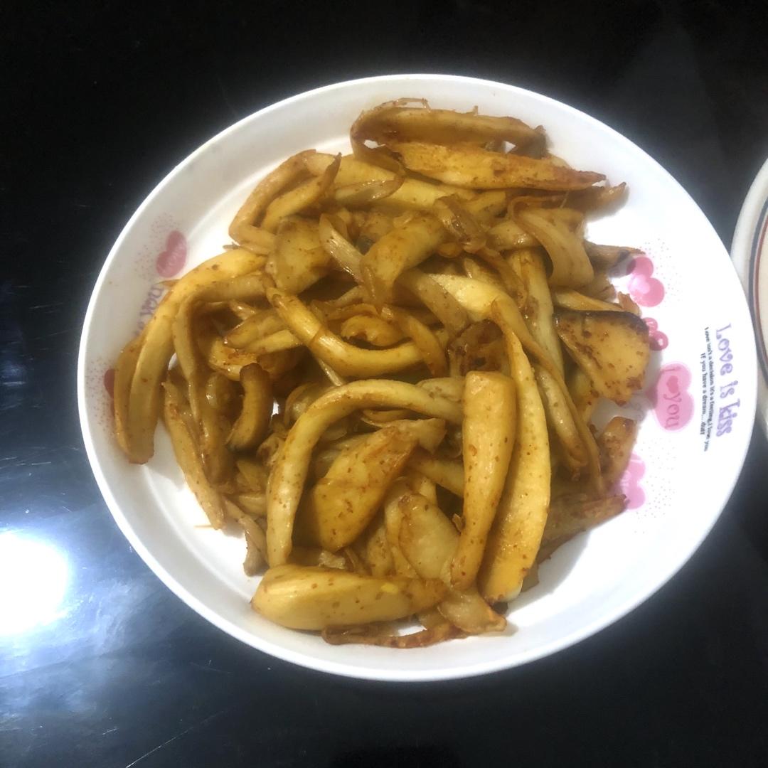 干煸手撕杏鲍菇