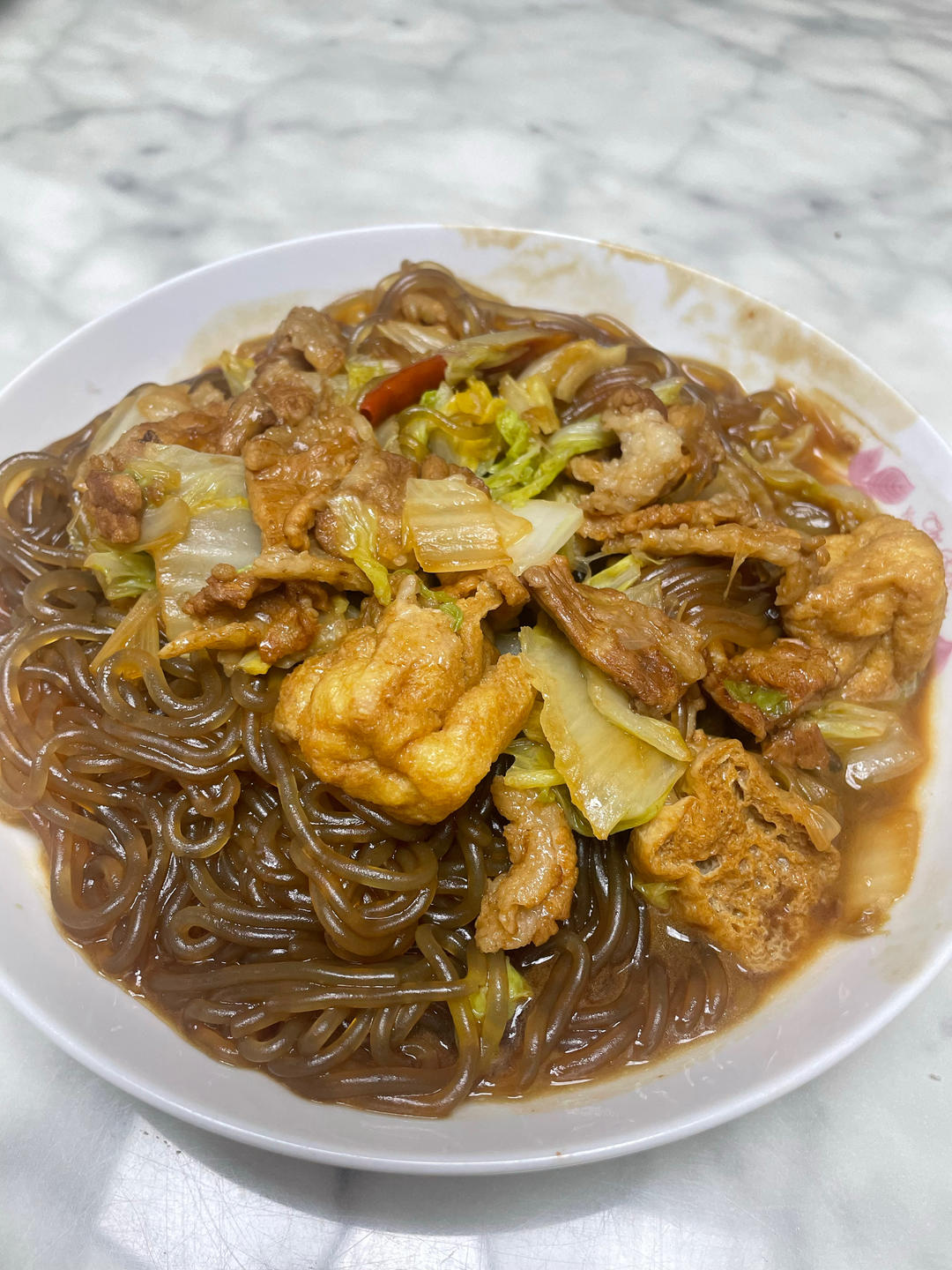 白菜冻豆腐炖粉条