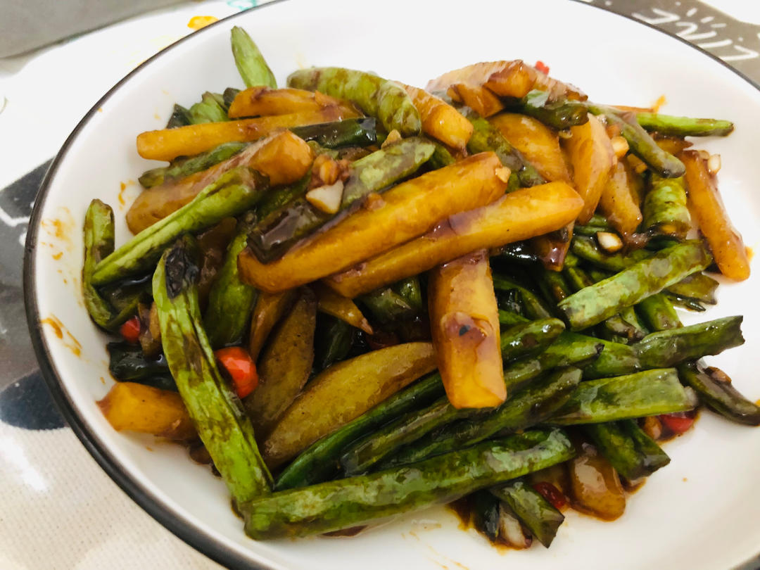 干煸豆角土豆