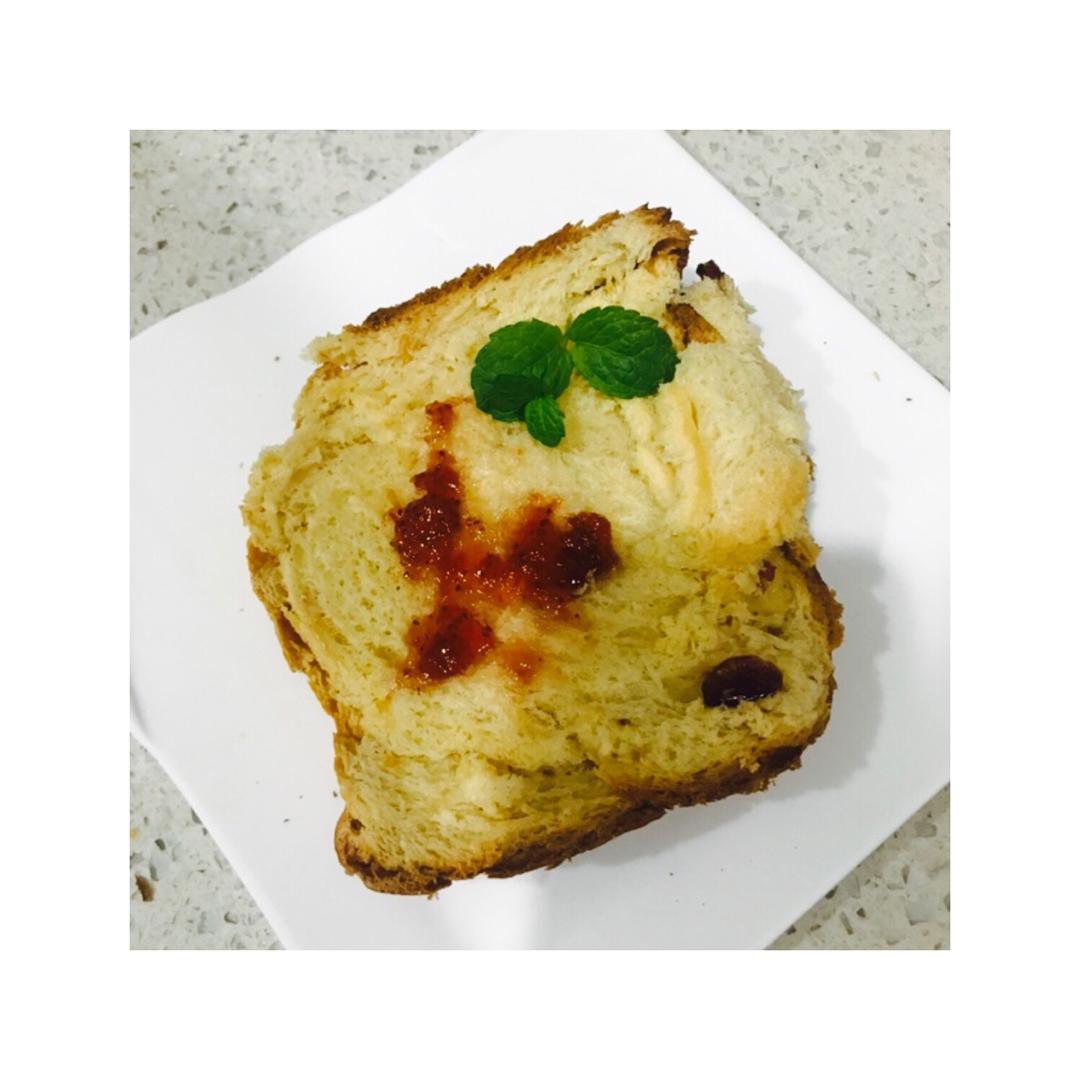 超级好吃的原味面包（面包机版）